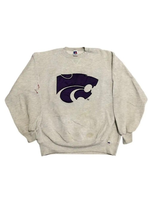 Vintage Style 90S Kansas State Wildcats University American Sweatshirt - Gifts for NCAA Fans