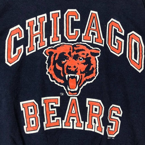 Vintage Style 90S Logo 7 NFL Chicago Bears Crewneck Sweatshirt - Perfect for Fans - Image 2