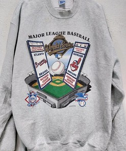 Vintage Style 90'S MLB World Series T-Shirt - Gift For Baseball Fans