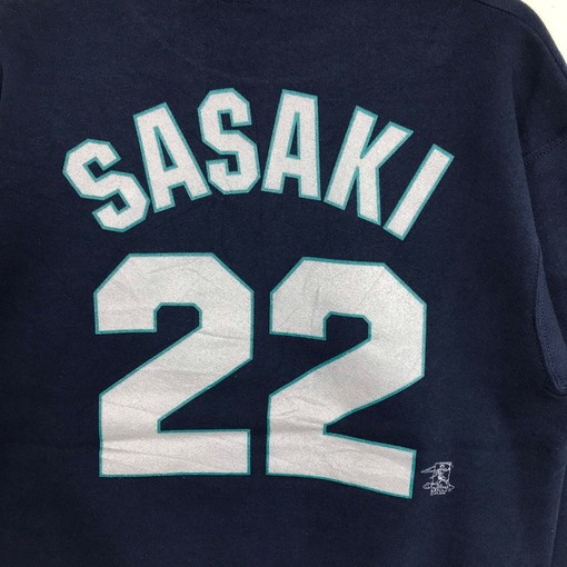 Vintage Style 90S Majestic MLB Seattle Mariners Sasaki Crewneck Sweatshirt, Perfect for Baseball Club Fans - Image 2