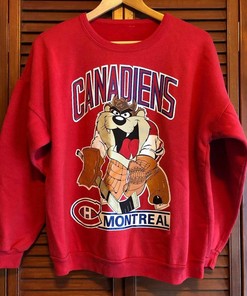Vintage Style 90S Montreal Canadiens Sweatshirt for NHL Fans