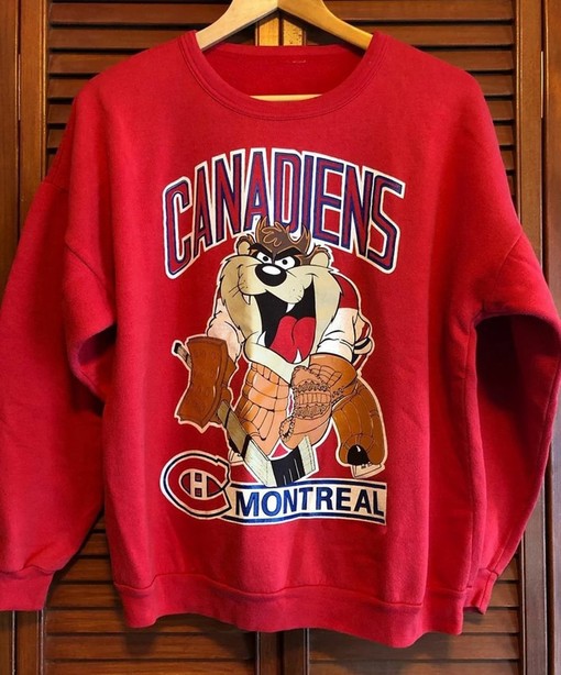 Vintage Style 90S Montreal Canadiens Sweatshirt for NHL Fans