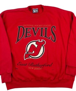 Vintage Style 90S New Jersey Devils Crewneck Sweatshirt for Her/Him