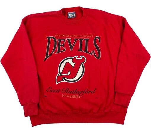 Vintage Style 90S New Jersey Devils Crewneck Sweatshirt for Her/Him