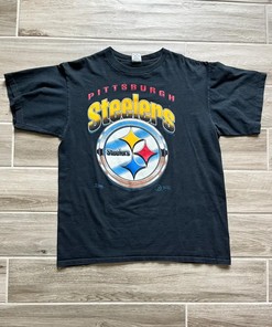 Vintage Style 90'S Pittsburgh Steelers NFL Apparel - T-Shirt Sweatshirt Pullover Hoodie Reprinted NCAA Fan Gift