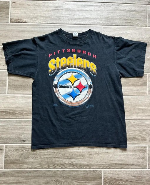Vintage Style 90'S Pittsburgh Steelers NFL Apparel - T-Shirt Sweatshirt Pullover Hoodie Reprinted NCAA Fan Gift