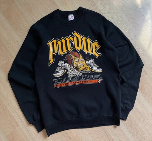 Vintage Style 90S Purdue Boilermakers Basketball Sweatshirt - Unisex Shirt Hoodie for Fans - Image 2