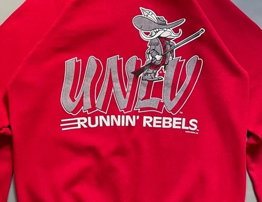 Vintage Style 90S UNLV University of Nevada Las Vegas Rebels Crewneck Sweatshirt, Perfect UNLV Sweater - Image 2
