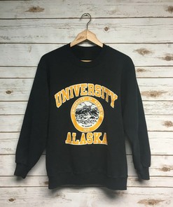 Vintage Style 90S University of Alaska Sweatshirt, University of Alaska Sweater, Ideal for Alaska Fans