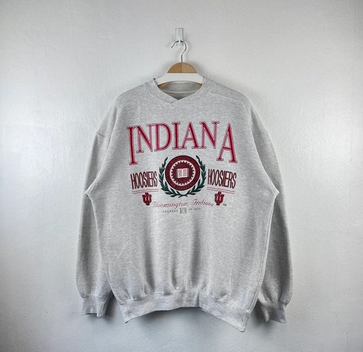 Vintage Style 90S University of Indiana Hoosiers Crewneck Sweatshirt, Indiana Hoosiers Shirt, Hoodie