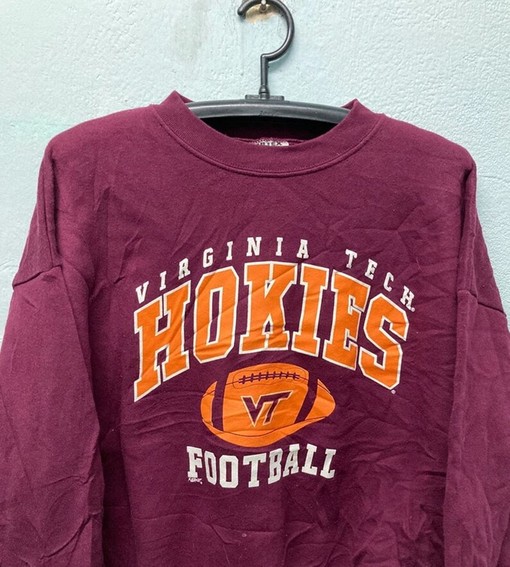 Vintage Style 90S University of Virginia Tech Hokies Sweatshirt, Classic Tech Sweater - Image 2