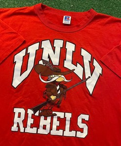Vintage Style 90S Unlv Rebels American Sweatshirt - NCAA Fan Gear, University of Nevada Las Vegas retro ncaa shirts