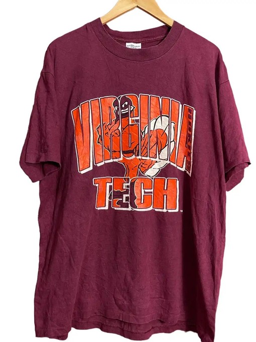 Vintage Style 90S Virginia Tech Sweatshirt Hoodie Football Game Day T-Shirt Lover for NCAA Fans