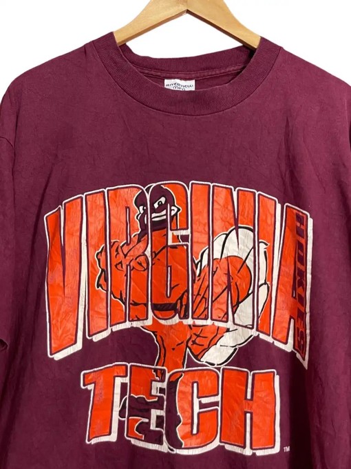 Vintage Style 90S Virginia Tech Sweatshirt Hoodie Football Game Day T-Shirt Lover for NCAA Fans - Image 2