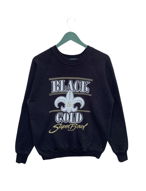 Vintage Style 90s Black & Gold Superbowl Vintage NCAA Shirts Sweatshirt T-shirt