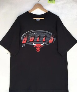 Vintage Style 90s Chicago Bulls BNA Logo Apparel - Retro NBA Design