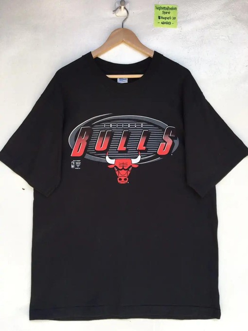 Vintage Style 90s Chicago Bulls BNA Logo Apparel - Retro NBA Design