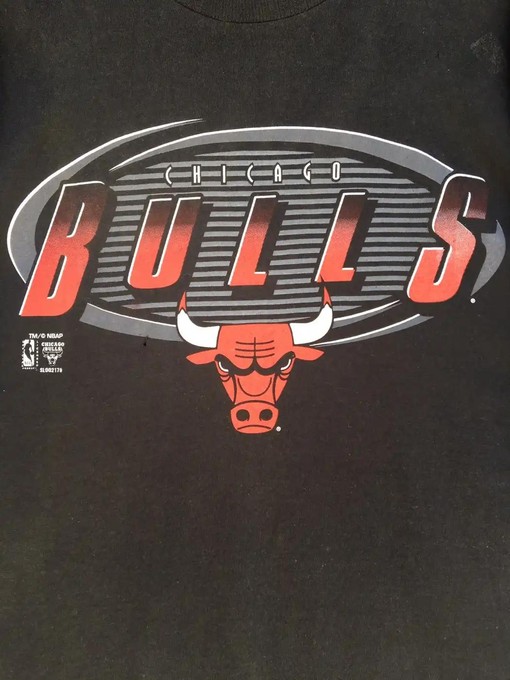 Vintage Style 90s Chicago Bulls BNA Logo Apparel - Retro NBA Design - Image 2