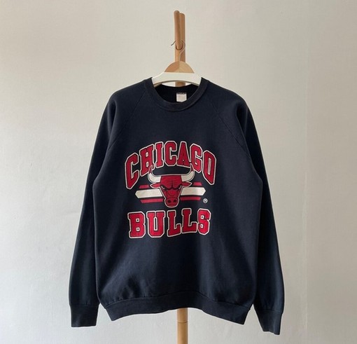 Vintage Style 90s Chicago Bulls Basketball Crewneck Sweatshirt - Retro NBA Design