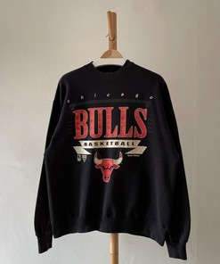 Vintage Style 90s Chicago Bulls Basketball Crewneck Sweatshirt - Retro NBA Designs