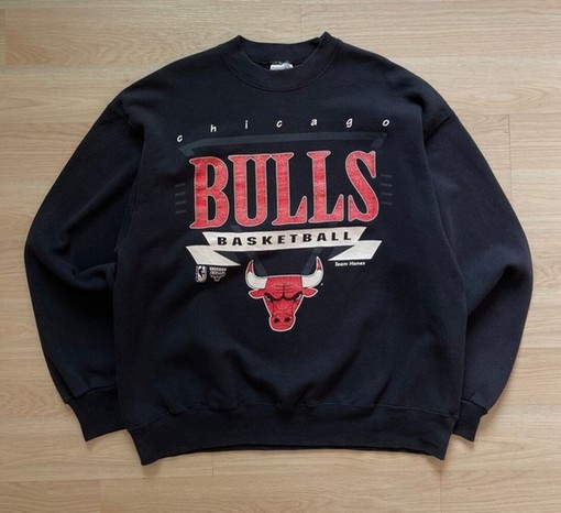 Vintage Style 90s Chicago Bulls Basketball Crewneck Sweatshirt - Retro NBA Designs - Image 2