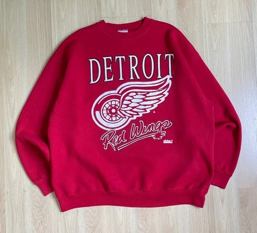 Vintage Style 90s Detroit Red Wings Crewneck Sweatshirt Detroit Red Wings Shirt, Hoodie, Gift for Fans - Image 2