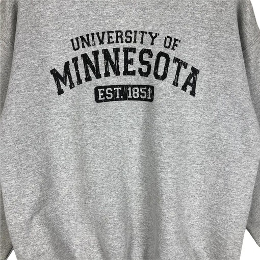 Vintage Style 90s Jansport University of Minnesota Football Sweatshirt Hoodie Tee Lover - Image 2