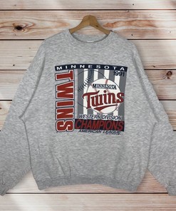 Vintage Style 90s MLB Minnesota Twins Print Logo Sweatshirt