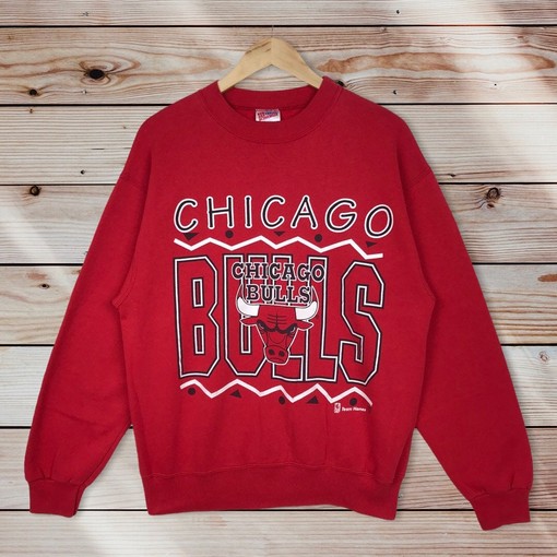 Vintage Style 90s NBA Chicago Bulls Crewneck Sweatshirt - Retro NBA Design