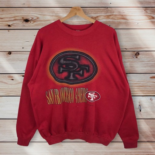 Vintage Style 90s NFL San Francisco 49ers Crewneck Sweatshirt, San Francisco Sweater, and Pullover - Ideal Gifts
