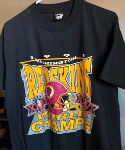 Vintage Style 90s NFL Was Redskins Super Bowl Champions Sweatshirt T-Shirt Ideal Gift for NFL Fans