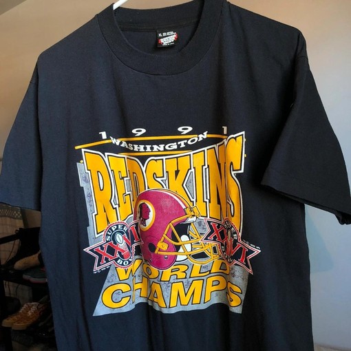 Vintage Style 90s NFL Was Redskins Super Bowl Champions Sweatshirt T-Shirt Ideal Gift for NFL Fans
