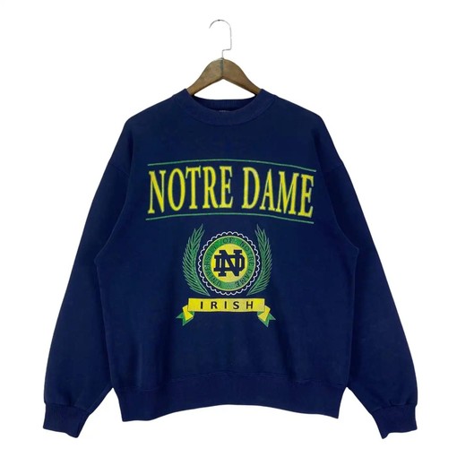 Vintage Style 90s Notre Dame Fighting Irish NCAA Gear T-Shirt Sweatshirt Hoodie