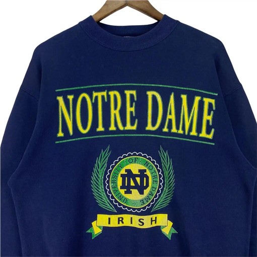 Vintage Style 90s Notre Dame Fighting Irish NCAA Gear T-Shirt Sweatshirt Hoodie - Image 2