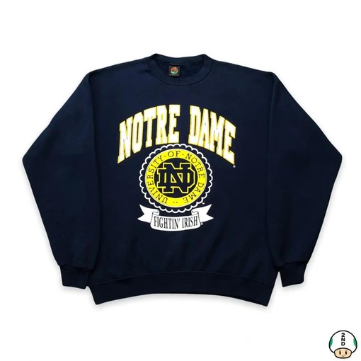 Vintage Style 90s Notre Dame University NCAA Football Gear T-Shirt Sweatshirt Hoodie