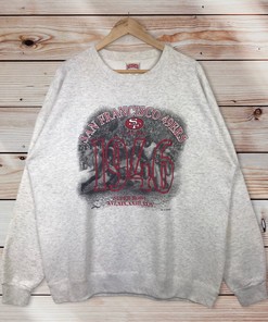 Vintage Style 90s Nutmeg NFL San Francisco 49ers Hoodie Sweatshirt, San Francisco Sweater, and Pullover