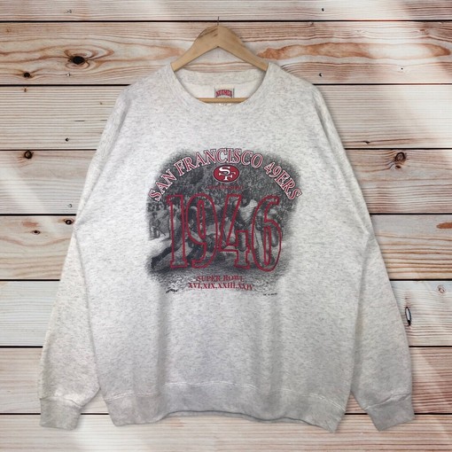 Vintage Style 90s Nutmeg NFL San Francisco 49ers Hoodie Sweatshirt, San Francisco Sweater, and Pullover
