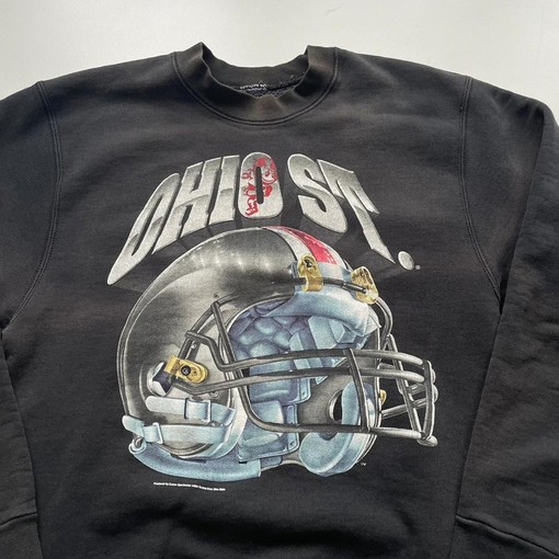 Vintage Style 90s Ohio State Buckeyes Football Graphic University American Sweatshirt Gifts - Image 2