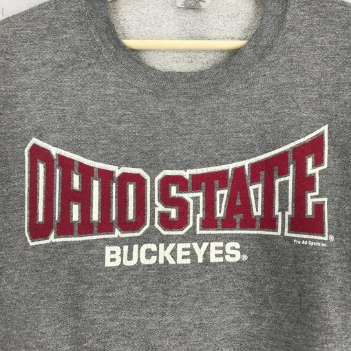 Vintage Style 90s Ohio State Buckeyes Ohio University Sweatshirt Hoodie with Football Game Day T-Shirt Lover Print - Image 2