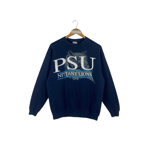 Vintage Style 90s Penn State Nittany Lions Sweatshirt - Size L - T-Shirt, Hoodie - Full Size Gifts for Fans