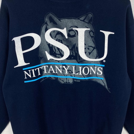 Vintage Style 90s Penn State Nittany Lions Sweatshirt - Size L - T-Shirt, Hoodie - Full Size Gifts for Fans - Image 2
