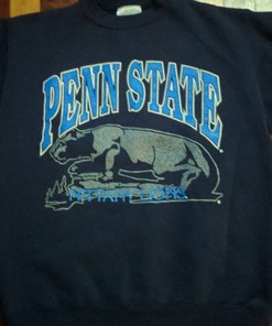 Vintage Style 90s Penn State University Nittany Lions Crewneck Sweatshirt and T-Shirt - Perfect for NCAA Sport Shirts