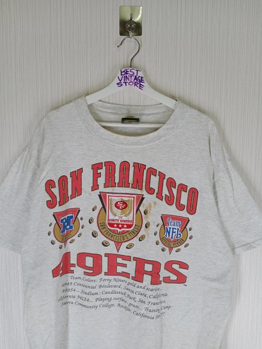 Vintage Style 90s San Francisco 49ers NFL Football Sweatshirt T-shirt, Be a Stylish Fan - Image 2