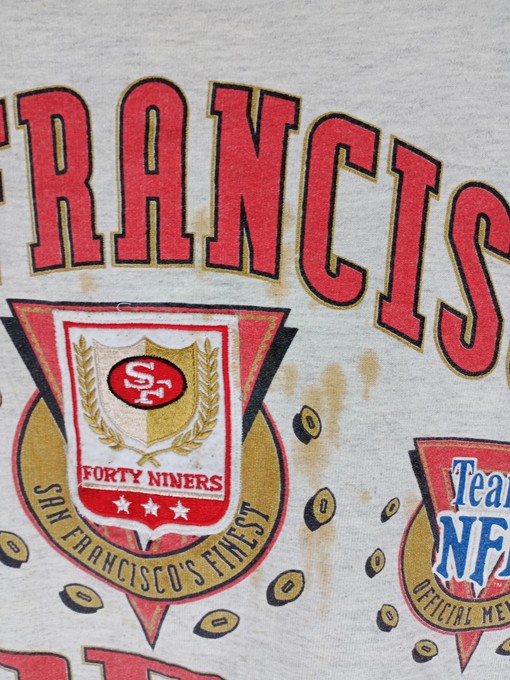 Vintage Style 90s San Francisco 49ers NFL Football Sweatshirt T-shirt, Be a Stylish Fan - Image 3