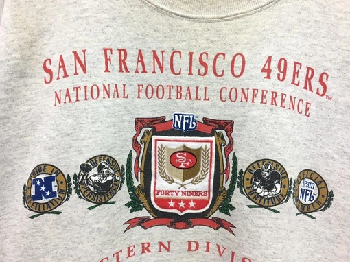 Vintage Style 90s San Francisco 49ers NFL Football Sweatshirt T-shirt, Perfect for Fans - Image 2