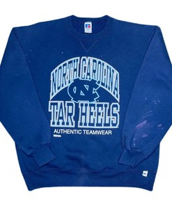 Vintage Style 90's UNC Tar Heels Russell University American Sweatshirt - Gifts for NCAA Fans