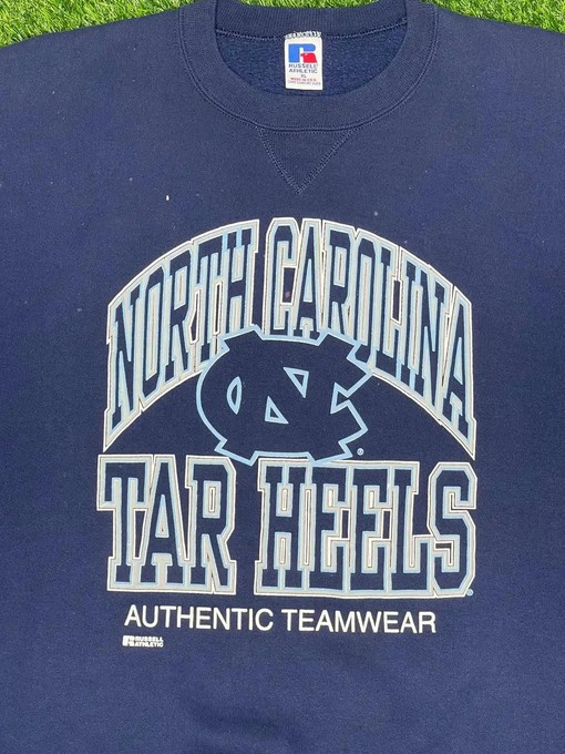 Vintage Style 90's UNC Tar Heels Russell University American Sweatshirt - Gifts for NCAA Fans - Image 2