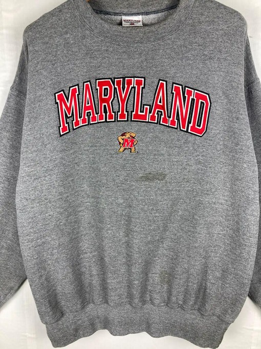Vintage Style 90s University of Maryland NCAA Sweatshirt Hoodie Football Game Day T-Shirt Lover - NCAA Shirts - Image 2