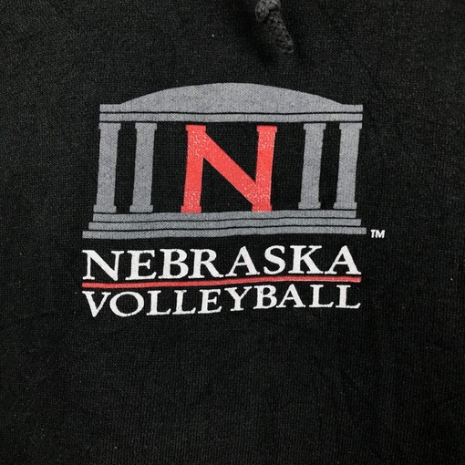 Vintage Style 90s University of Nebraska Volleyball Pullover Hoodie - NCAA Fans Edition - Image 2