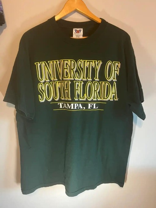 Vintage Style 90s University of South Florida NCAA T-Shirt Sweatshirt Hoodie for Football Fans